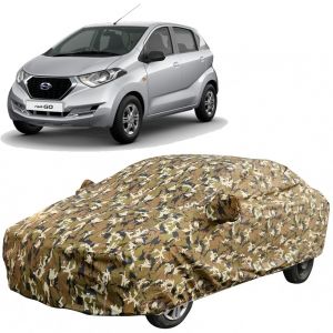 Waterproof Car Body Cover Compatible with Redigo with Mirror Pockets (Jungle Print)